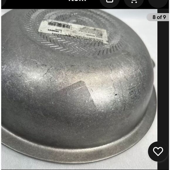 WILTON ARMETALE PATIO ROPE Large Round Handled Casserole Serving Bowl  10" - Picture 8 of 10